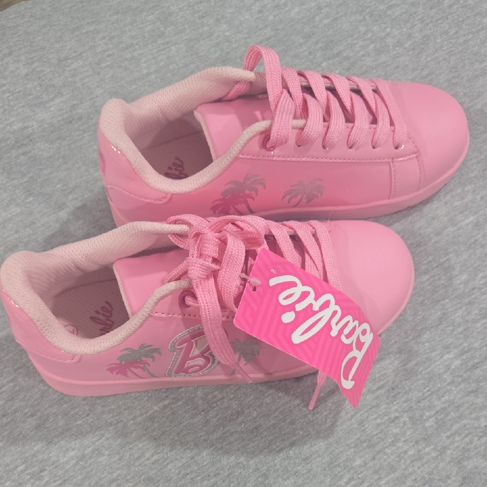 Barbie Kids Sneakers in Pink with Palm Design